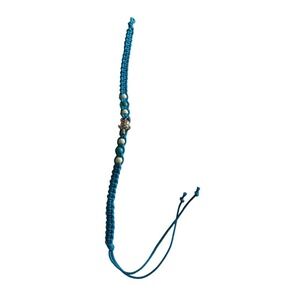 Turtle Bracelet Kids‎ Beaded Macrame Adjustable Blue Charm Jewelry